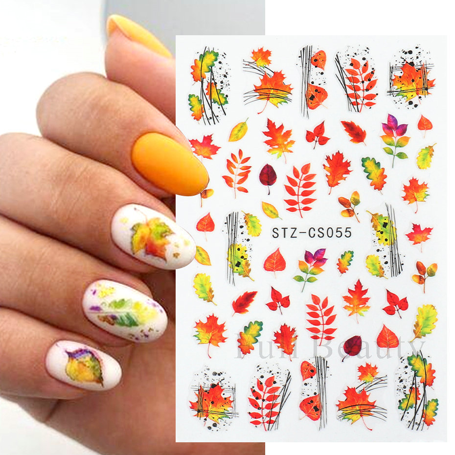 Cross-border new nail stickers Summer Maple Leaf Series Nail stickers Back Adhesive Nail stickers Wholesale Nail Stickers Nail Stickers pic 1