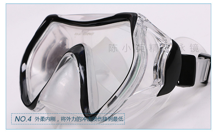 Factory direct sales of comfortable and fashionable tempered glass diving goggles, breathing tubes and two snorkeling sets for wholesale pic 8