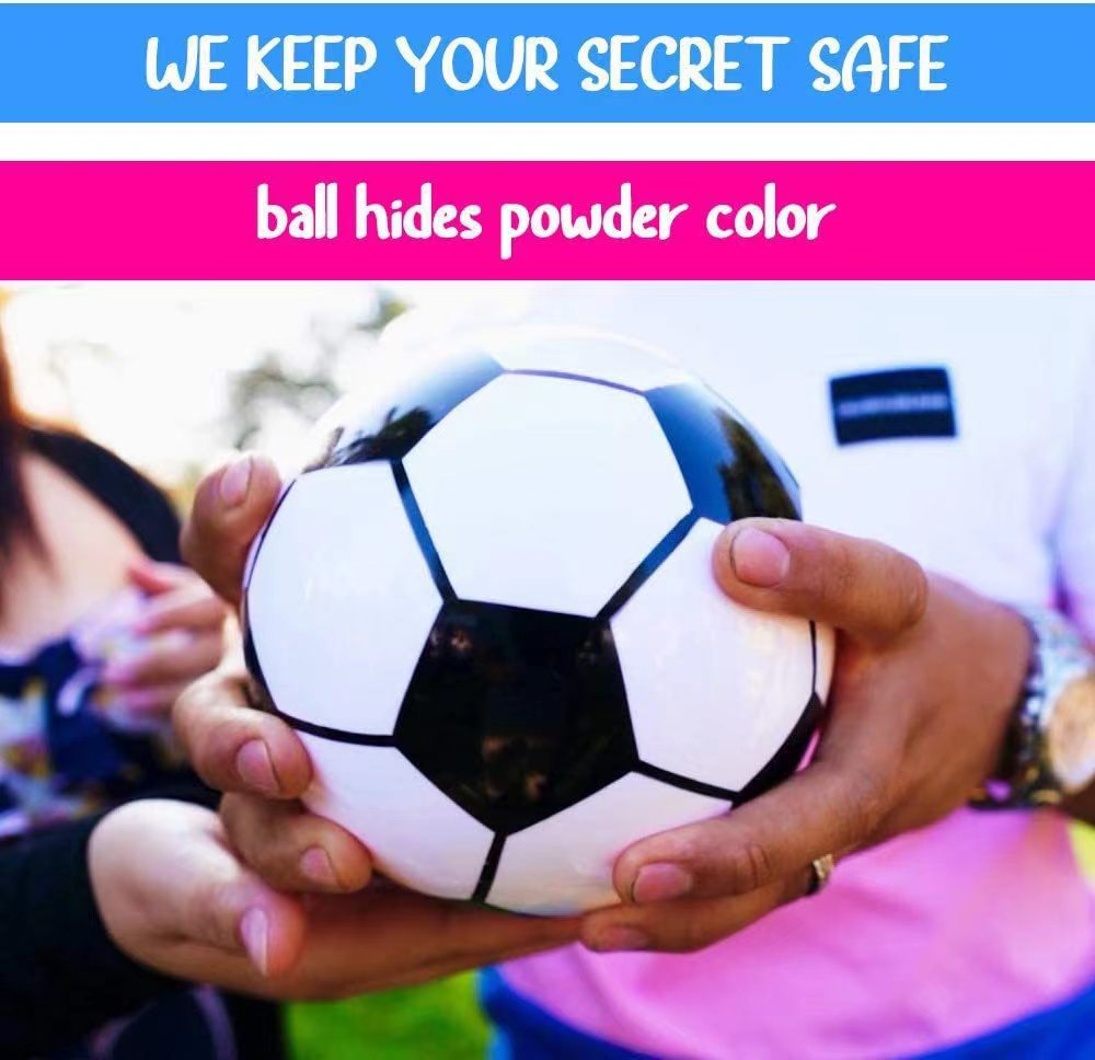 New cross-border Amazon Shopee gender identification powder football gender revealed baby birthday party supplies pic 12