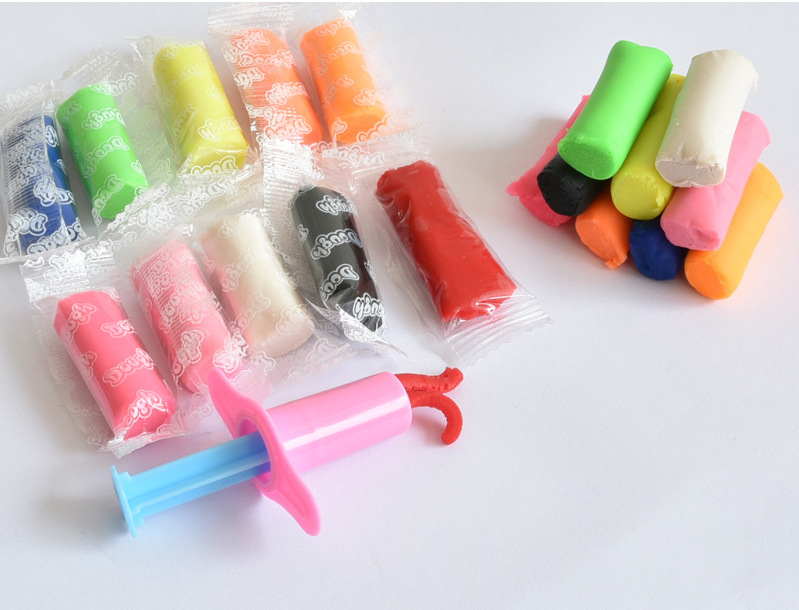 彩泥儿童橡皮泥套装 无毒黏土批发diy手工太空泥超轻粘土益智玩具详情15