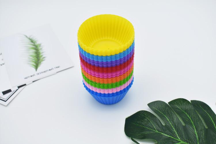 厂家现货硅胶马芬杯 烘焙甜品蛋挞布丁7cm蛋糕模具 DIY圆形蛋糕杯详情30