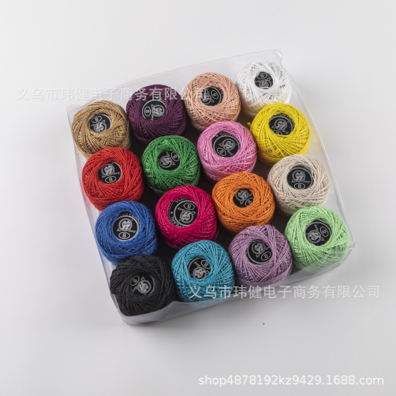 Handmade DIY colored embroidery thread, cross-stitch thread, embroidery thread, hand-woven crochet thread, lace embroidery thread, cross-border direct sales pic 6
