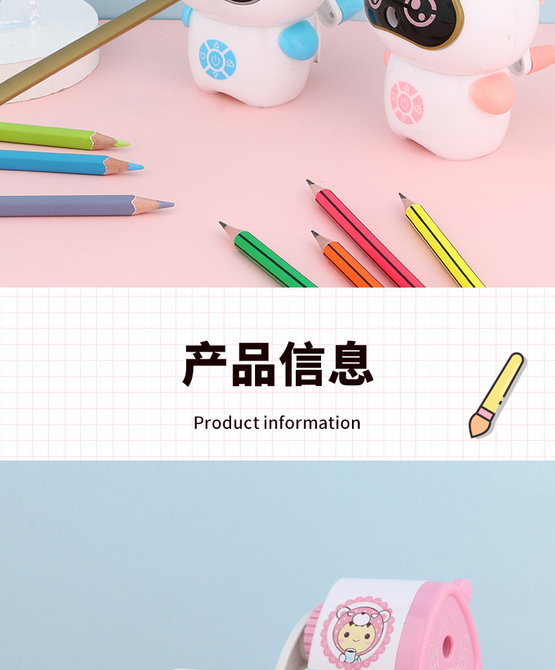 Creative stationery little house, hand-cranked pencil sharpener, cute cartoon pencil sharpener, student supplies, manual rotating pencil sharpener pic 3