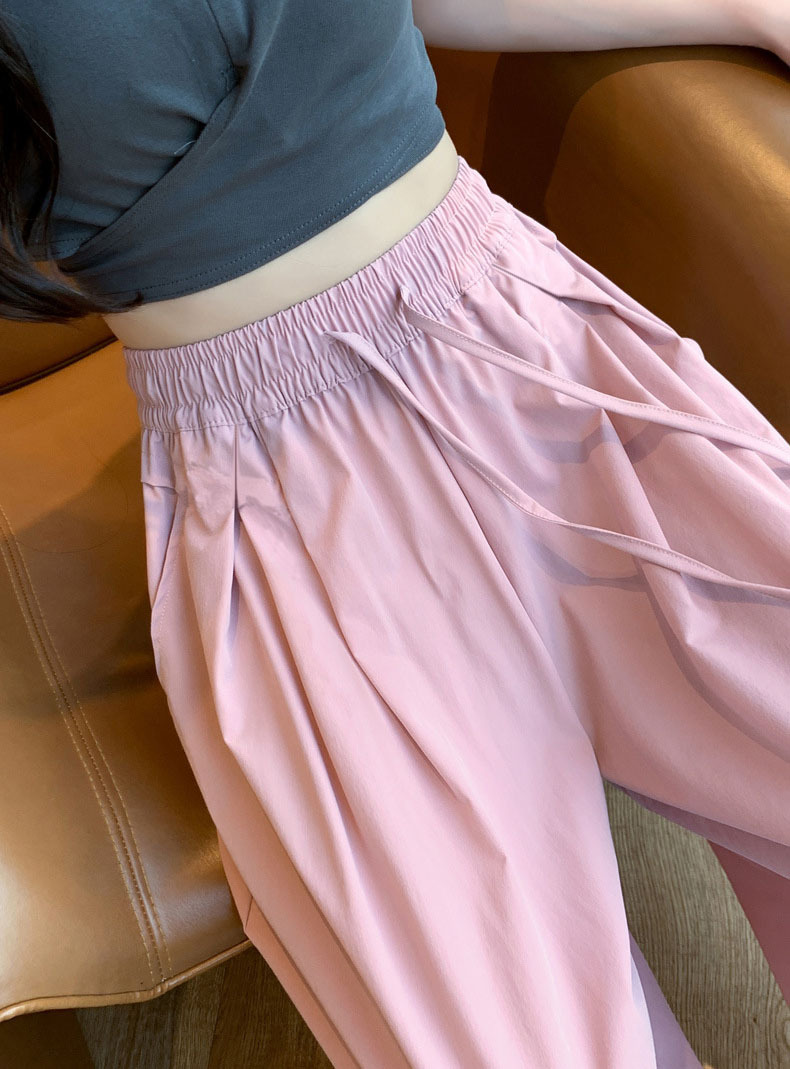 冰丝七分裙裤阔腿裤女夏季薄款宽松显瘦大码裤裙直筒休闲山本裙裤详情16