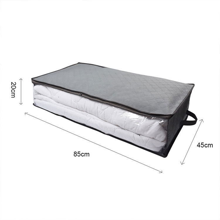 Cross-border bestseller side-opening window bed bottom storage bag, non-woven fabric cotton quilt, clothing, household storage, dust-proof and moisture-proof organization bag pic 4