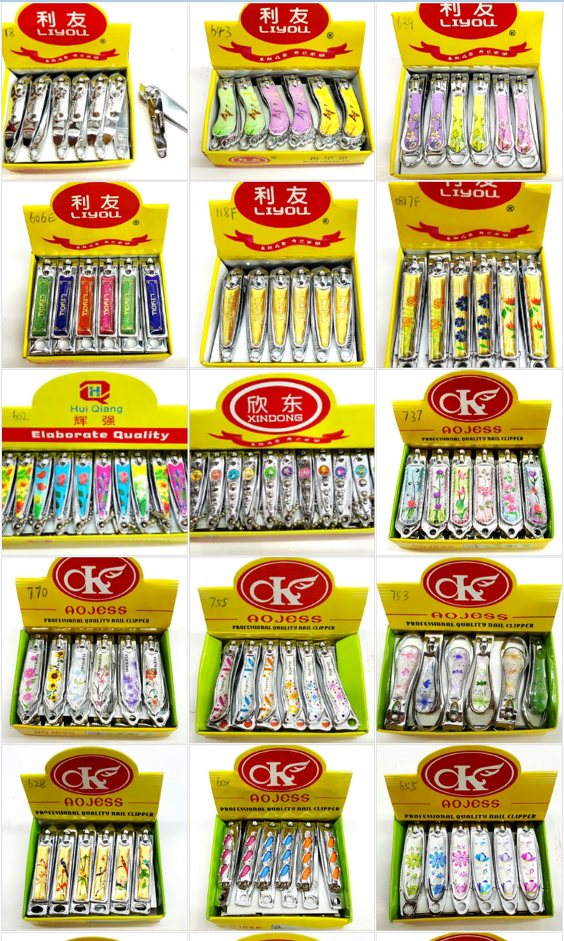 Wholesale of medium and small-sized flat-mouthed nail clippers for department stores, supermarkets, night markets, street stalls, cartoon stainless steel nail clippers pic 15