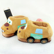 Зимние зимние туфли из кораллового бархатного хлопка из мультяшной хлопчатоволосых хлопковых туфельки поставляются на замену pic 3