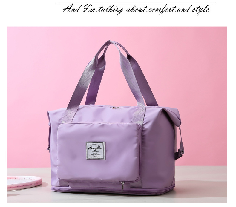 Wholesale dry and wet separation sports hand-held shoulder bags, yoga and fitness bags, folding and storage large-capacity travel bags, LOGO pic 33