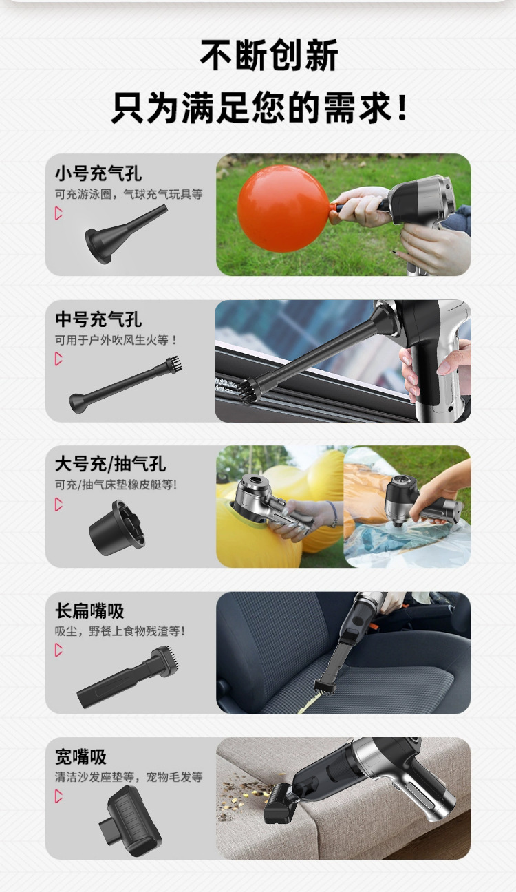 跨境厂家直销无线便携大吸力家用手持除尘器车载吸尘器迷你吹尘器详情3