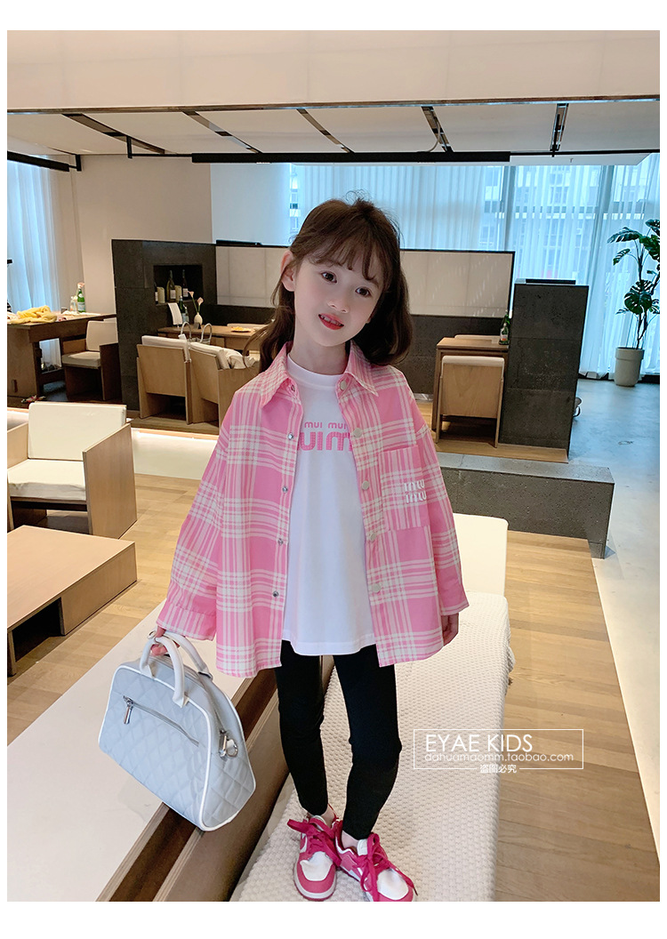 2024春装新款女童衬衣儿童衬衫洋气早春休闲长袖宝宝条纹上衣详情15