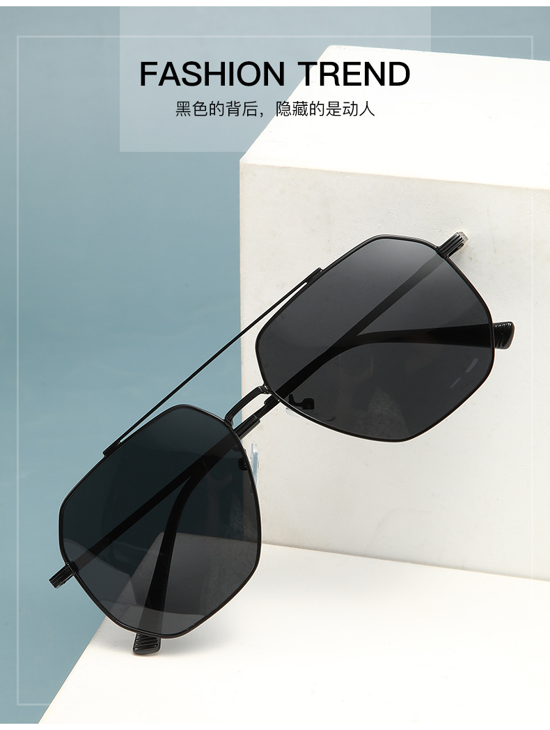 Classic retro metal polarized sunglasses of the same style as those for Xiaohongshu and Douyin live streaming, driving, fishing and UV protection sunglasses pic 20