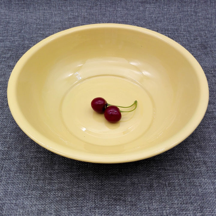 G1342 24# enamel basin, yellow vegetable basin, soup basin, steel basin, Yiwu 2-yuan store, 2-yuan store wholesale pic 2