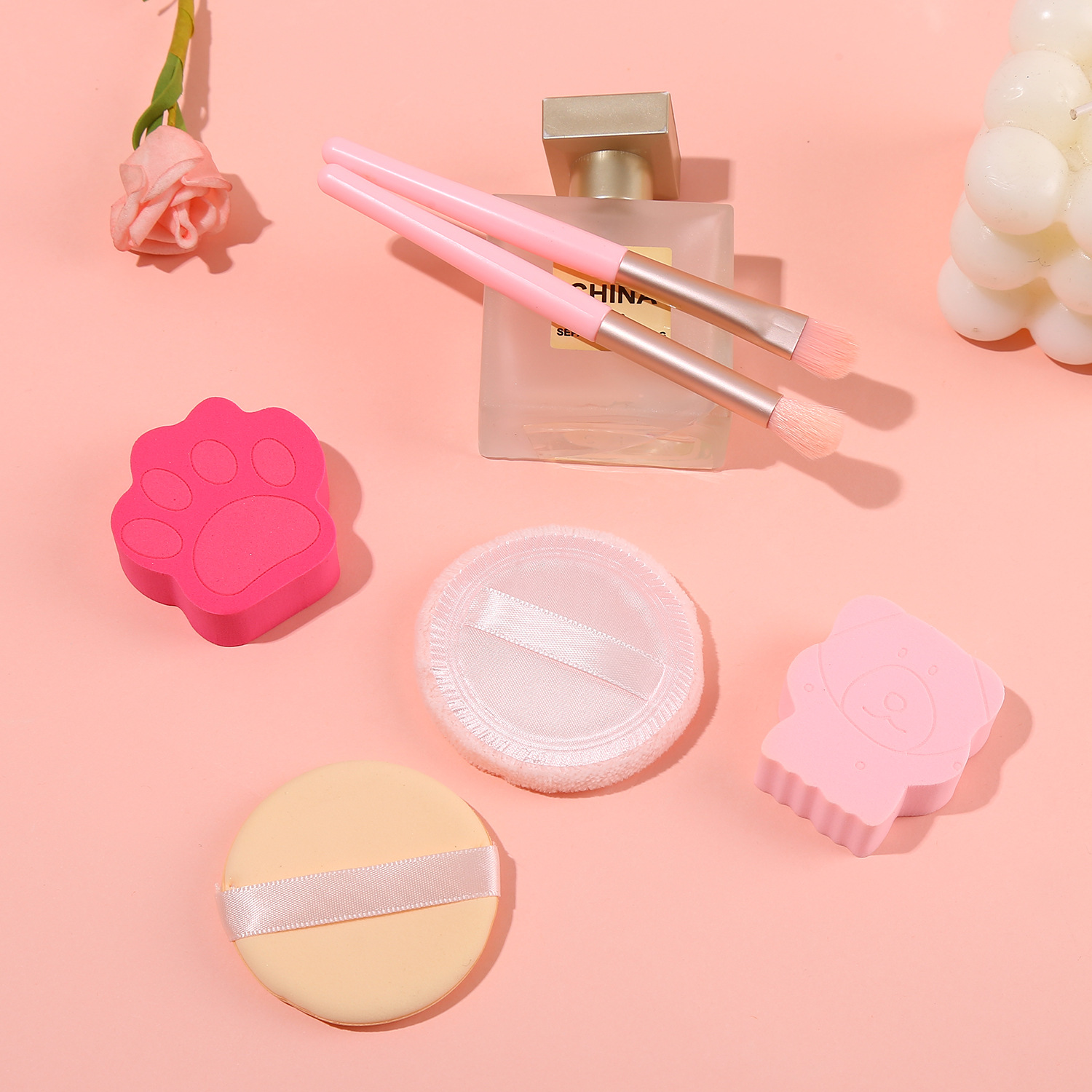 现货化妆工具套装礼盒眼影刷化妆刷化妆粉扑组合美妆工具批发详情4