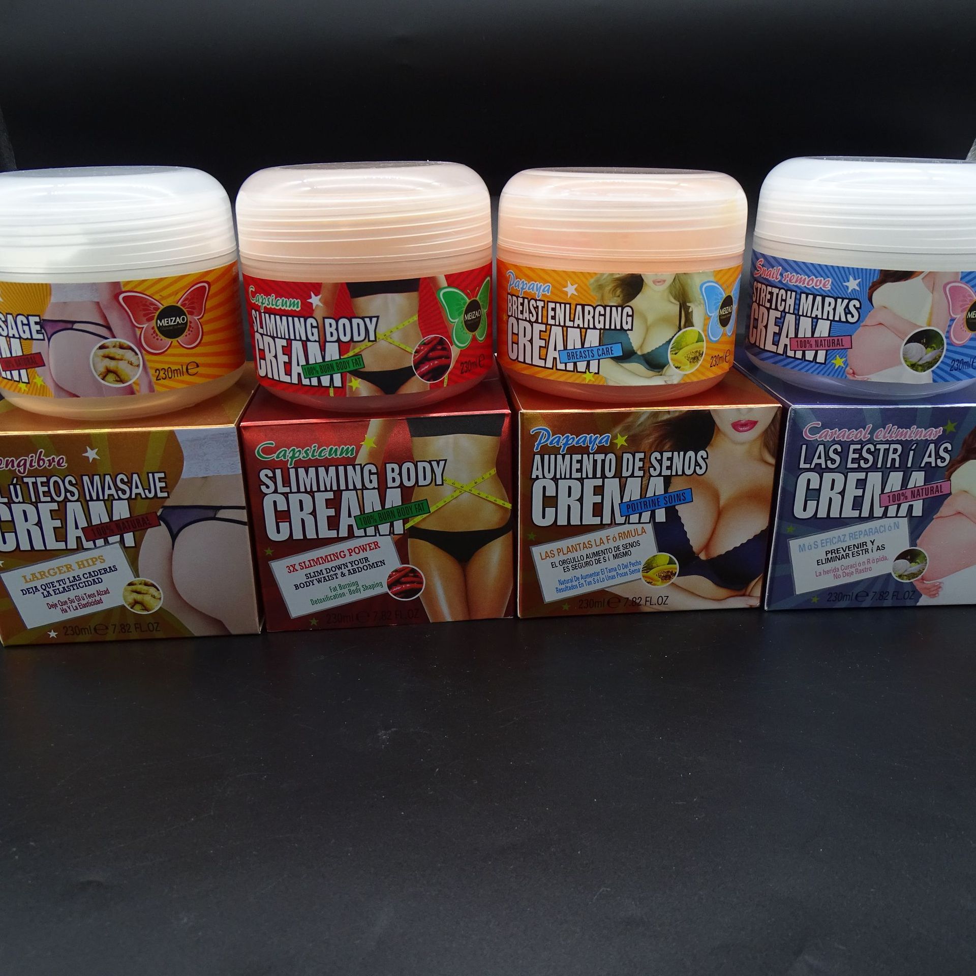 按摩纤体霜补水保湿紧致肌肤丰满霜胸臀霜身体霜英文版仅供出口详情1