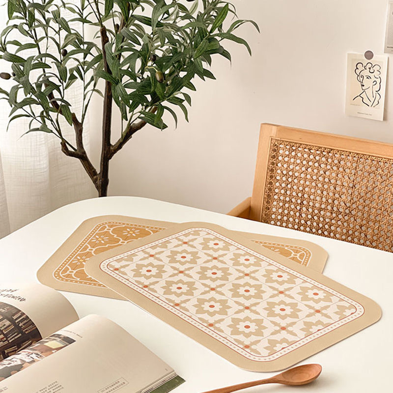 皮革餐垫西餐垫防水防油隔热垫防烫餐盘垫碗垫锅垫防滑桌垫ins风详情9