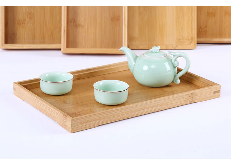 竹木制茶盘托盘长方形茶水杯茶具托盘木质餐盘水果盘日式面包盘详情14