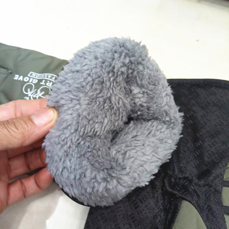 Safety protection, hand protection, universal gloves, cross-border warmth, outdoor skiing, motorcycle, electric bike riding gloves, fleece, extended and thickened, couple sets, cotton gloves pic 23