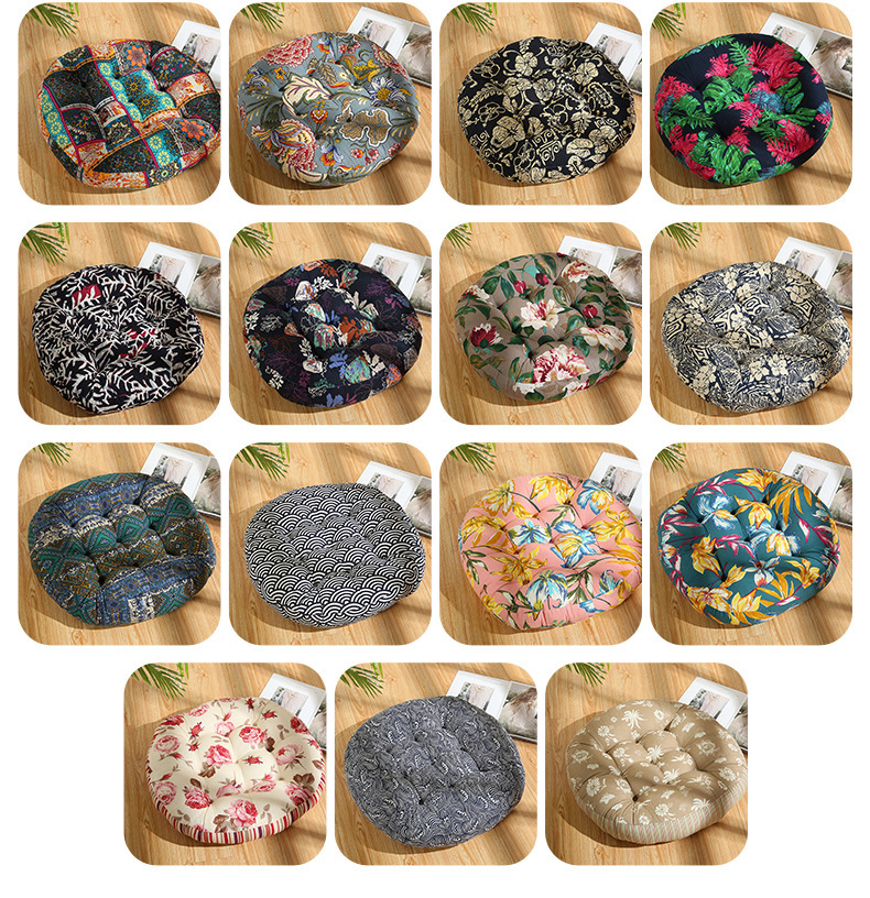 波西米亚民族风圆形大坐垫飘窗榻榻米坐垫客厅沙发地板打坐垫详情12