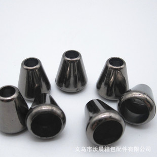 厂家直销ABS方形金色电镀吊钟 植绒带束口吊钟1CM金属绳扣详情2