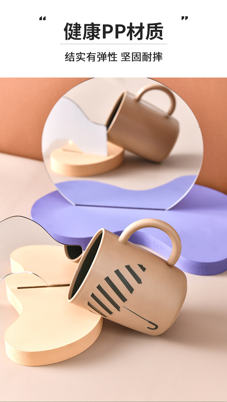 Simple cepillado tazas de enjuague conjunto de tazas de enjuague para mujeres cilindro para parejas tazas de tocador creativas un par versión coreana tazas de dientes lindos pic 16
