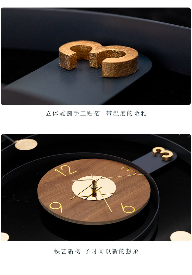 Fuxiao decoración del hogar luz nórdica relojes de pared de lujo para la sala de estar influencers para el hogar relojes de comedor modernos relojes de pared creativos relojes de pared pic 12