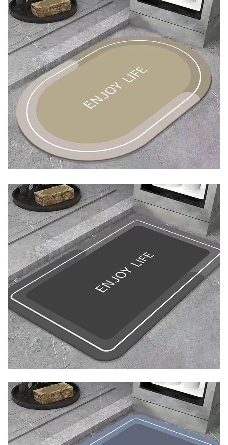 软硅藻泥吸水垫浴室地垫秋冬卫生间门口防滑速干脚垫门垫厕所地毯详情15