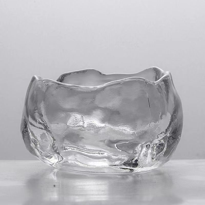 INS First Snow Glass Tea Cups with high appearance standards, Japanese snow release cups, transparent frosted tea tasting cups, handcrafted glass Shangshen cups, and other selected categories pic 6