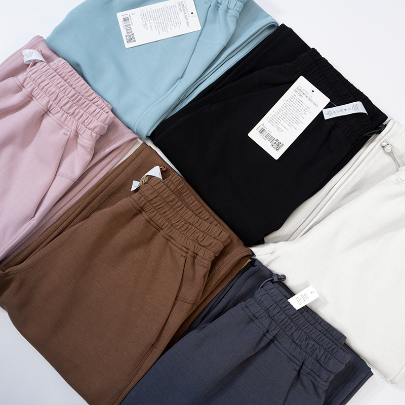 瑜伽服肌理垂感开衩裤阔腿长裤直筒高弹柔软女士运动详情3