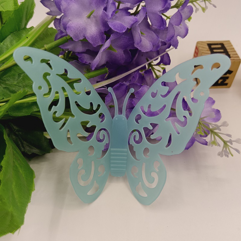厂家直销3D立体镂空蝴蝶夜光蝴蝶炫彩蝴蝶渐变色蝴蝶详情25