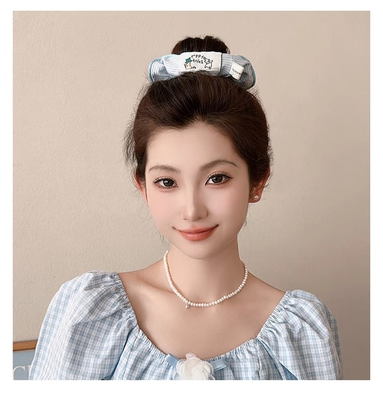 小清新大肠发圈女扎丸子头发绳温柔百搭头绳甜美可爱不伤发头饰夏详情10