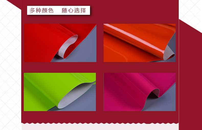 Fluorescent PVC mirror surface artificial leather fabric, soft package, diy handcrafted ID leather bag, leather sofa material pic 3