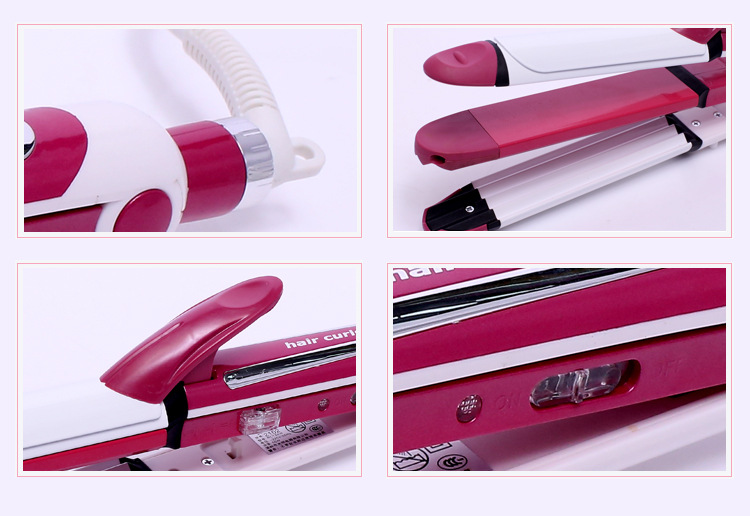 Wholesale of three boxes of large curling irons with built-in pear blossom air bangs and hair care products from the manufacturer pic 10