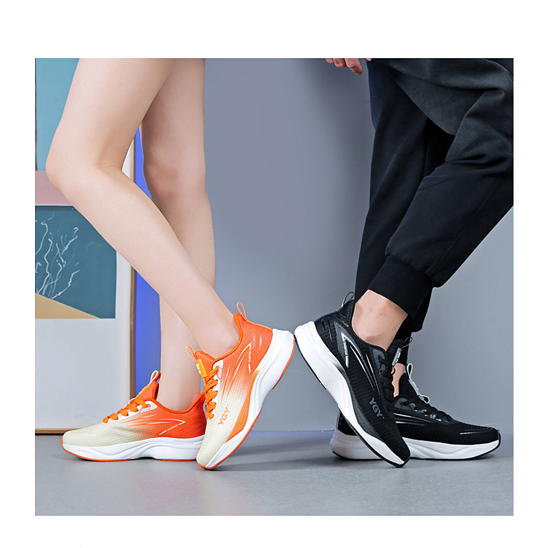 新款男女飞织网面鞋透气轻便跑步防滑运动鞋软底广场舞鞋健身鞋详情28