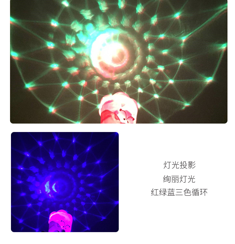 七彩闪光满天星投影灯 小魔仙魔法棒 热卖儿童玩具 学生礼物 地摊详情3