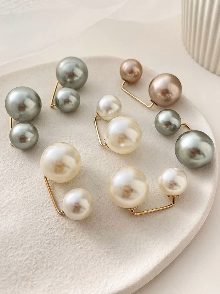 厂家批发裙子收腰扣防走光珍珠装饰胸针固定衣服松紧腰改小神奇详情2