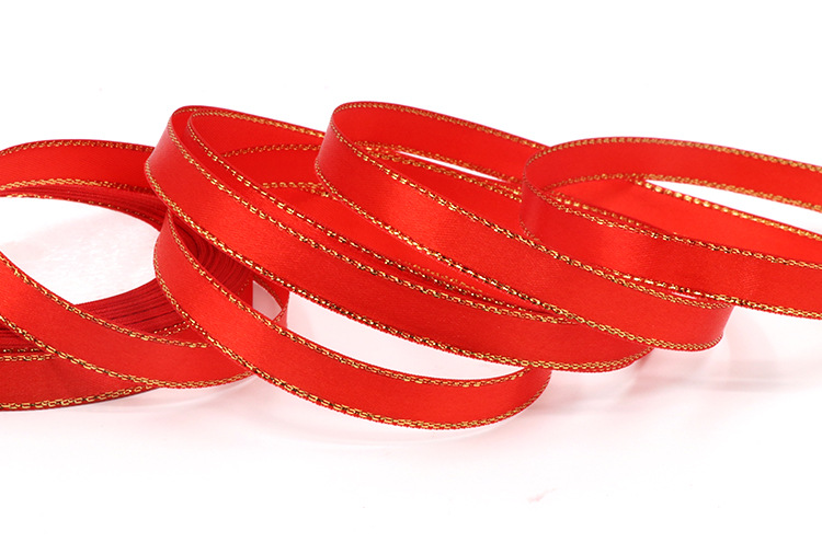 1 cm gold-edge ribbon, 3 fen in multiple colors to choose from. Available in stock for gift packaging, head accessories, clothing accessories, etc pic 19