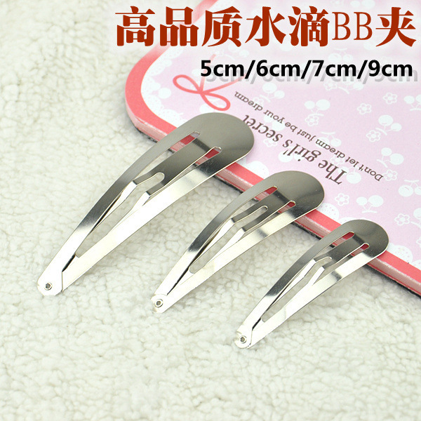 Thickened BB clips, water drop clips, edge clips, top clips, hair clips, hair clips, diy handcrafted hair accessories, material package and accessories pic 2