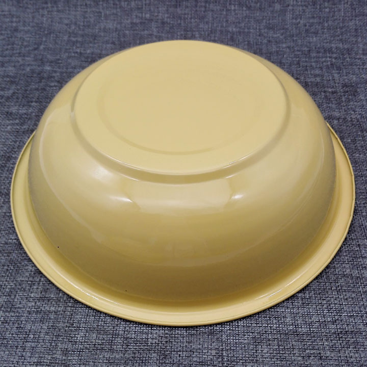 G1342 24# enamel basin, yellow vegetable basin, soup basin, steel basin, Yiwu 2-yuan store, 2-yuan store wholesale pic 4