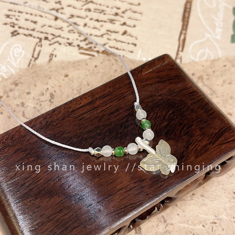 This simple new Chinese-style retro Zen-inspired necklace is versatile and elegant. It features a niche ethnic collarbone chain with an ancient design sense as an accessory pic 21