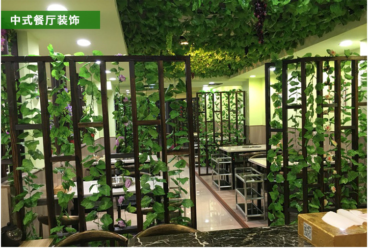 仿真假常春藤假藤人造常春藤青藤吊顶仿真花环绿色人造悬挂植物详情6