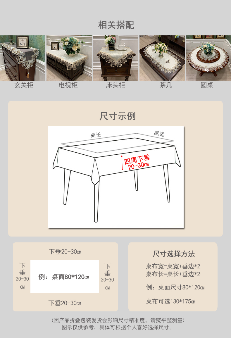 V3FP美式餐桌布布艺防烫隔热家用椅子套罩白色饭桌椅套椅垫套装长详情7