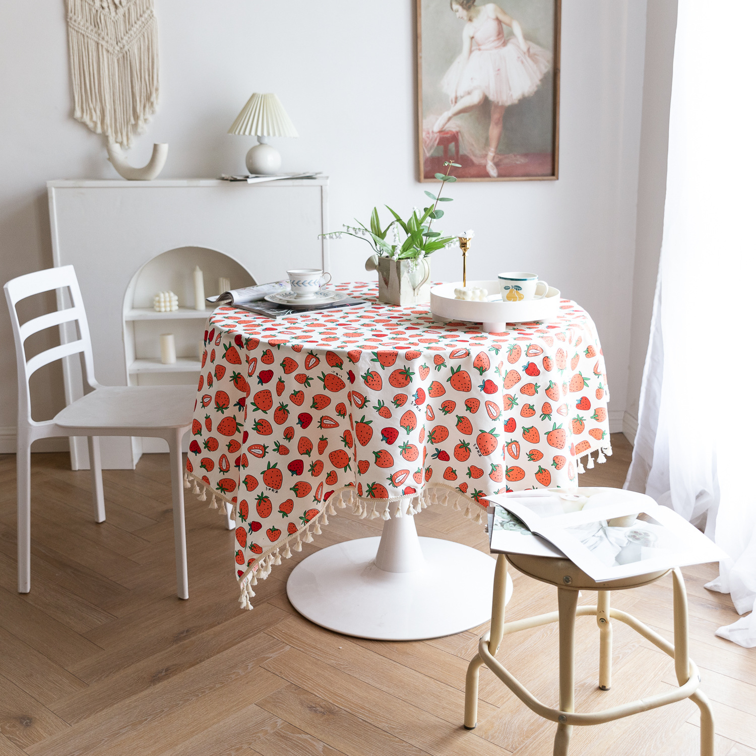 Tablecloths, fresh and simple tablecloths, country-style strawberry table MATS, table covers, Japan, South Korea, Taiwan, Hong Kong, foreign trade pic 22