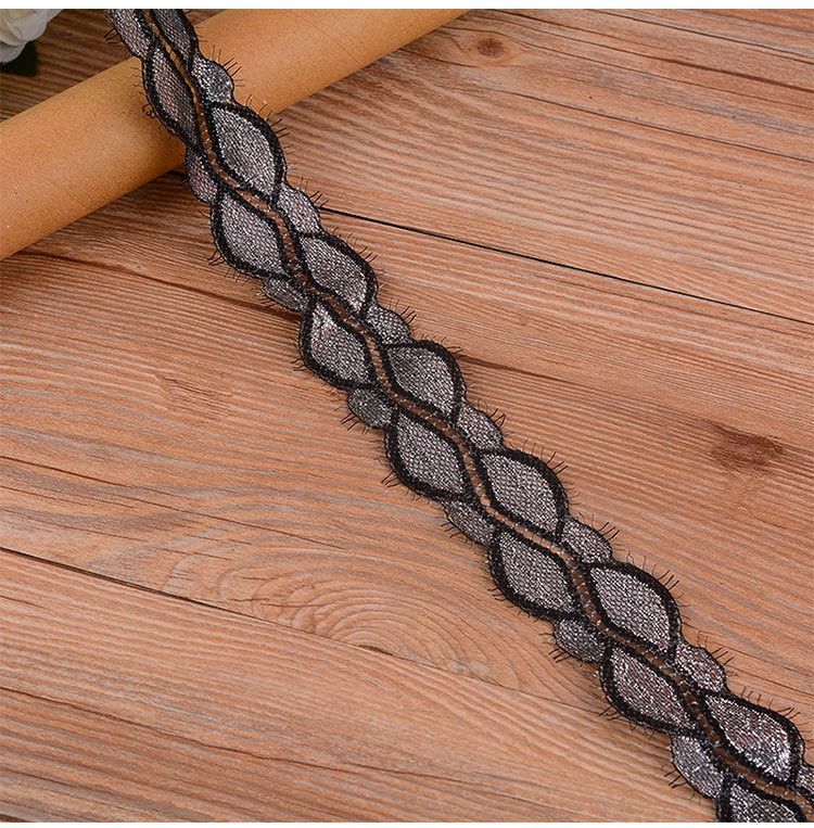 Wholesale of 2022 new stretch nylon lace knitted lace trim 3.5CM lace trim accessories from the manufacturer pic 6