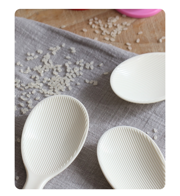 严选跨境家用电饭锅配备长柄饭铲 可立式设计食品级塑胶打饭勺子 不粘饭勺餐具一体化详情15