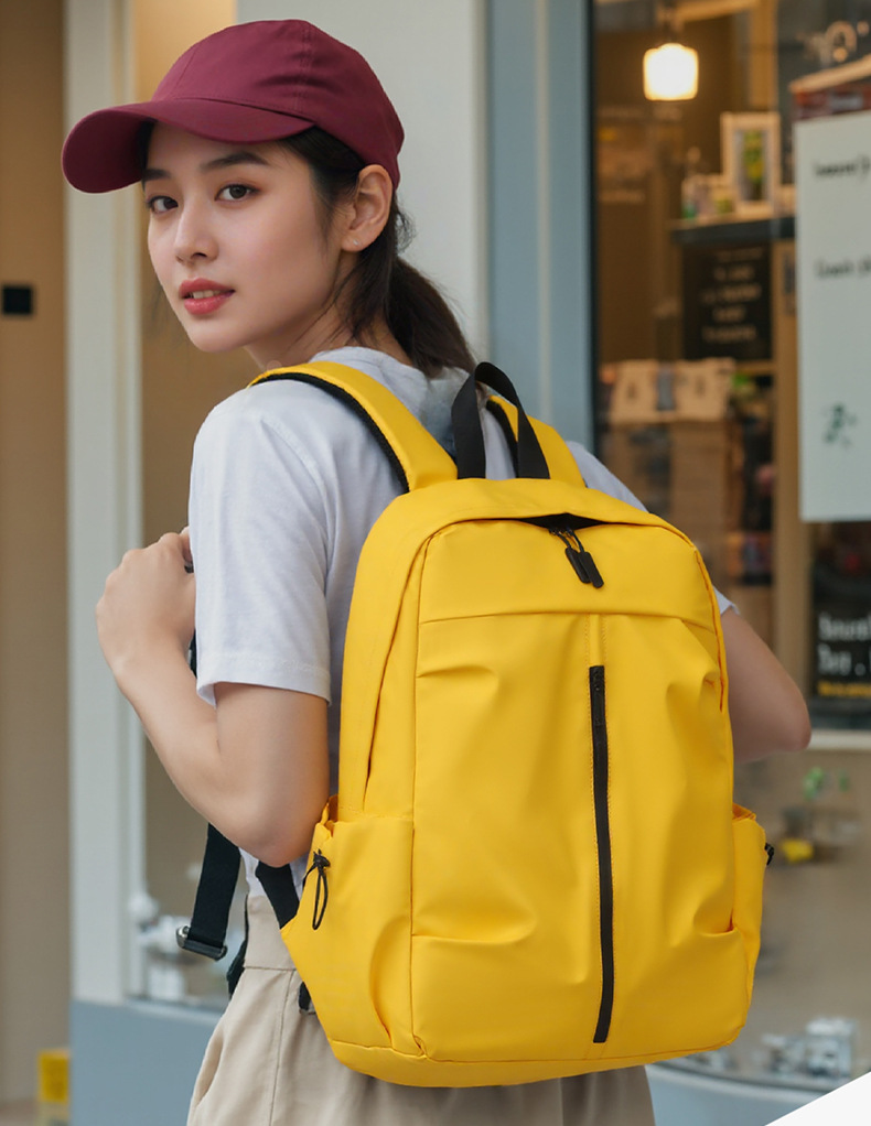 外贸出口双肩包男女高级感户外休闲旅行包大容量双肩包百搭书包详情6