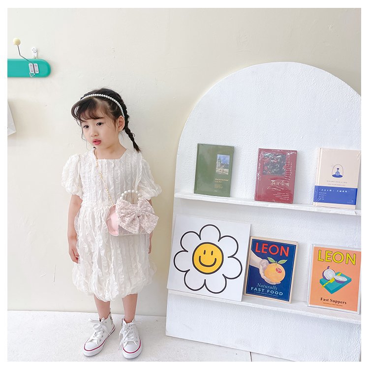 可爱女童斜挎包小香风时尚儿童手提斜背包包公主淑女珍珠包单肩包详情11