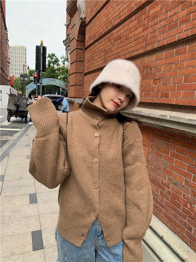 帽子女秋冬季韩版2022年爆款时尚百搭盆帽显脸小兔毛绒水桶渔夫帽详情12