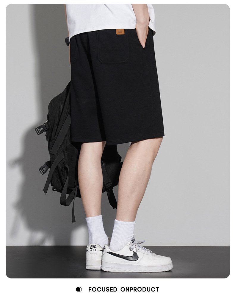 短裤男款夏季纯棉300g沙滩五分裤2023宽松潮流休闲运动裤篮球裤子详情14