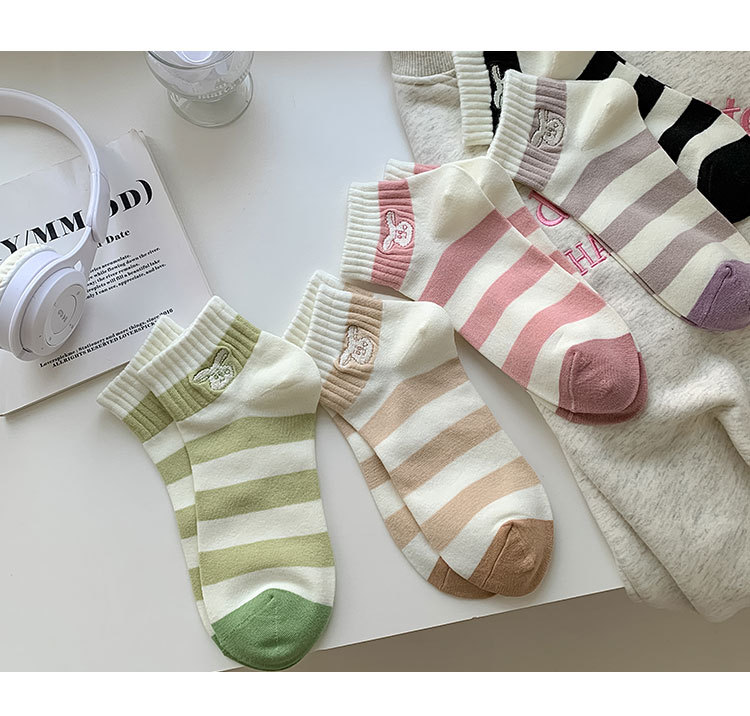 袜子地摊一件代发袜子女短袜夏季薄款女士船袜吸汗透气短筒休闲棉袜女诸暨女袜批发一件代发详情19