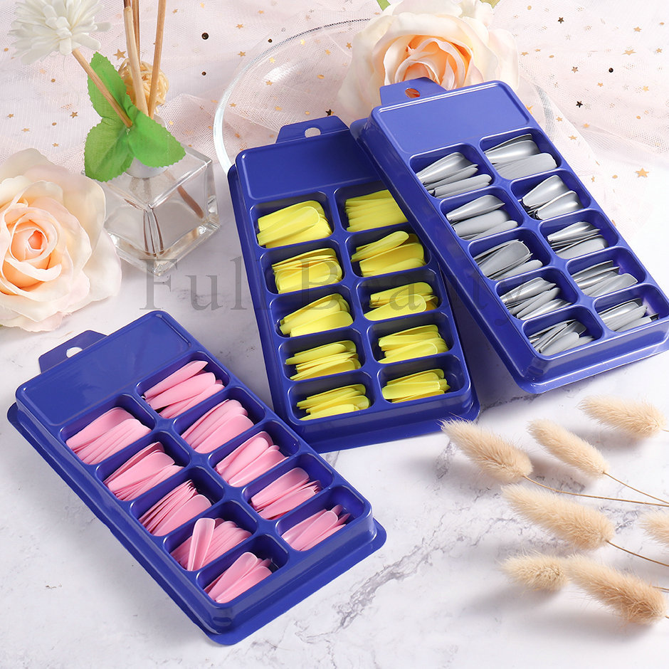 Cross-border new nail art pieces, European and American style, 100 pieces of frosted nail pieces, solid color box set, fake nail patch accessories pic 12